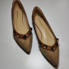 [032]M [Promotional Price] Lily Wei Trendy Flat Shoes Comfortable Versatile Slip-On Shoes EU 41-43