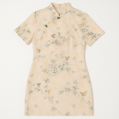 [559]GS  ¡¾Promotional Price¡¿New Chinese Style National Traditional Modified Cheongsam Dress for Women 2025 New Summer High-end Elegance Middle-aged Mothers' Dresses