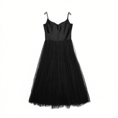 [413]N Middletone | Daili Girls' Dress Jumei Lace Patchwork Wool Corset Strapless Dress Tulle Dress