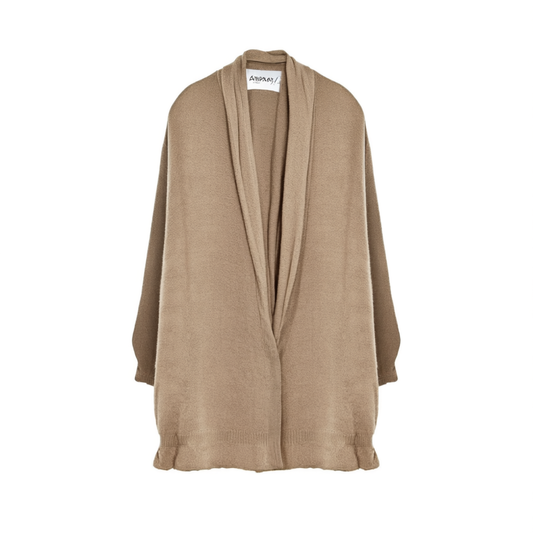 [906]GG   Women's Cashmere Sweater 100% Goat Cashmere V-Neck Multi-Way Wrap Button-Down Knit Top Solid Color