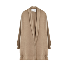 [906]GG   Women's Cashmere Sweater 100% Goat Cashmere V-Neck Multi-Way Wrap Button-Down Knit Top Solid Color