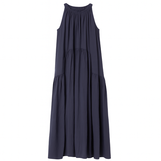 [569]MS COS Style Women's Casual Fit Pleated Long Dress 2025 Spring New Arrival 1266203001