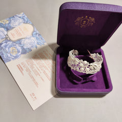 [856]G    Retro Collection "Lace Encyclopedia: Lily of the Valley" Heavywork Light-Luxury Palace Design Sense Niche  Bracelet for Women