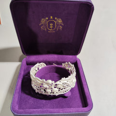 [856]G    Retro Collection "Lace Encyclopedia: Lily of the Valley" Heavywork Light-Luxury Palace Design Sense Niche  Bracelet for Women
