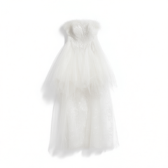 [032]N  High-end Luxury Exclusive Off-Shoulder Strapless Evening Dress for Birthday and Coming-of-Age Events