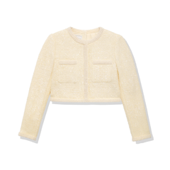 [858]N SP Shanghai Nanyou High-End Women's Autumn French-Style Heavy Sequin Short Jacket