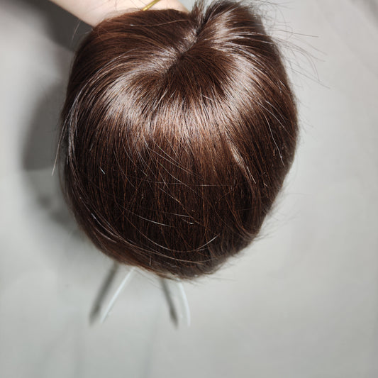 [023]GG    Wig Short Hair for Women Real Hair Full Human Hair Sweet Elegant Lace Invisible Bob Bobo Wig Full Wig