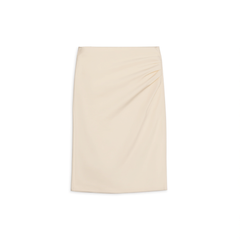 [950]N Women's  Pleated Tailor-Made Skirt for Office Commute – High-Waist, Slimming, Straight-Fit, Midi Pencil Skirt