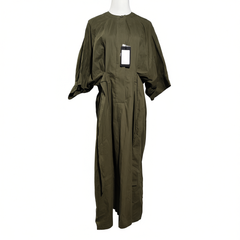 [085]G    BUUYIE Designed Lace-up Waist-cinching Dress for Women, Korean-style Casual Slimming Elegant Dress