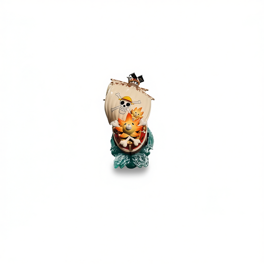[878]GG    One Piece Action Figure Thousand Sunny (Sunny) Sanji, Nico Robin, Anime Collectible Model Display