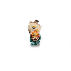 [878]GG    One Piece Action Figure Thousand Sunny (Sunny) Sanji, Nico Robin, Anime Collectible Model Display