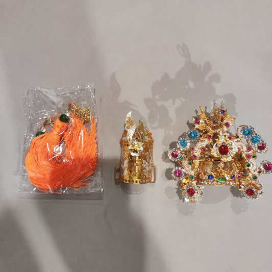[167]N Rhinestone Divine Crown Guangze Zunwang Baosheng Dadi Headpiece Li Fu Zhu Fu Qiansui Zao Gong Yanping Junwang Headwear