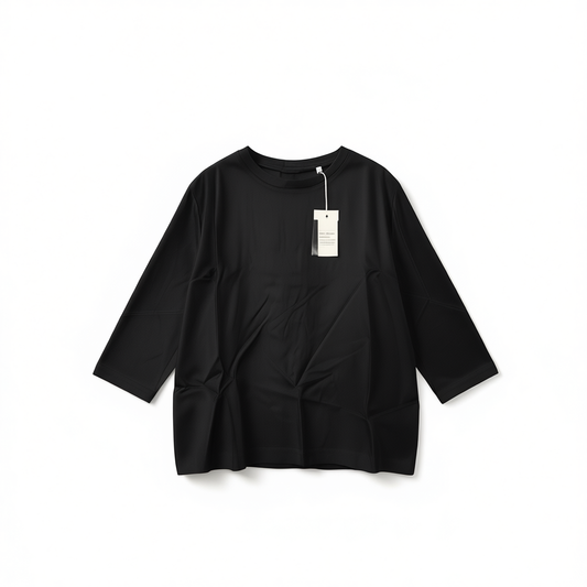 [610]N 30 Momme Heavyweight Crepe 100% Mulberry Silk Women's Top, Pure Silk Blouse Summer Loose Fit Plus Size Short Sleeve T-Shirt