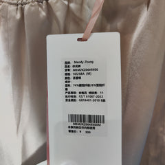 [654]G   MandyZhang French Chic Satin Acetate Straight Leg Casual Pants for Women, Summer Elegant Floor-Length Wide-Leg Trousers