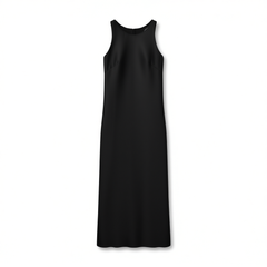 [697]NM  Women's Black Dress Summer High-End Slimming Elegant Sleeveless Vest Dress