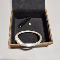 [561]G    Traditional gourd-shaped  matte horseshoe cuff bracelet, minimalist and versatile design with window-exploring pendant