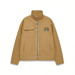 [931]GG   Starlit Design, Emotional Unisex Casual Loose Vintage Cargo Jacket for Men