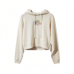 [805]NM  Official Authentic Trefoil Women's Printed Short Hoodie Pullover GP3495