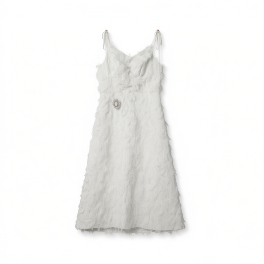[736]GM   Bohemian Simple Camisole Mid-Length Light Wedding Dress for Travel Photography & Portrait Shooting