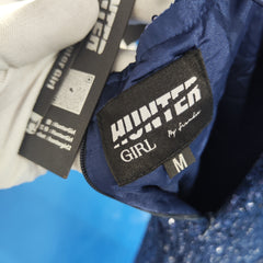 [292]G   Now HunterGirl "Underwater Galaxy" Floor-Length Strapless Sequin Dress for Birthday Party, Graduation Evening Gown, and Coming-of-Age Ceremony