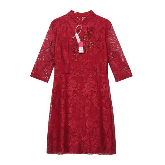 [286]G   2024 New Style Qipao Mother's Wedding Banquet Outfit Bride's Engagement Wedding Dress Elegant Young High-End Happy Wedding Attire