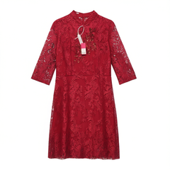 [286]G   2024 New Style Qipao Mother's Wedding Banquet Outfit Bride's Engagement Wedding Dress Elegant Young High-End Happy Wedding Attire