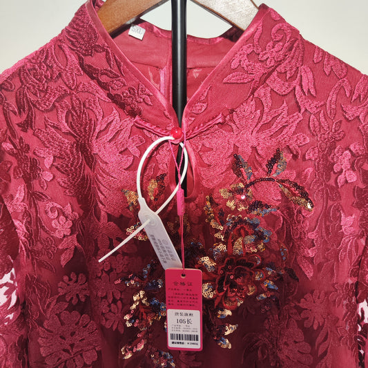 [286]G   2024 New Style Qipao Mother's Wedding Banquet Outfit Bride's Engagement Wedding Dress Elegant Young High-End Happy Wedding Attire