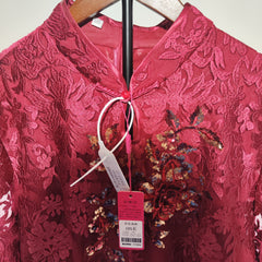 [286]G   2024 New Style Qipao Mother's Wedding Banquet Outfit Bride's Engagement Wedding Dress Elegant Young High-End Happy Wedding Attire