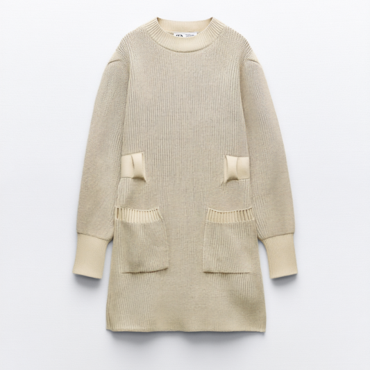 [109]GM   Women's Knit Sweater Dress Autumn/Winter New Collection Slimming Elegant French Style Petite Height Layering with Coat