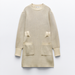 [109]G  Women's Knit Sweater Dress Autumn/Winter 2025 New Collection Slimming Elegant French Style Petite Height Layering with Coat