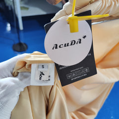 [735]G   AcuDA Rose Satin Ribbon Elegant Minimalist Strapless Backless Slimming Satin Evening Dress Long Dress