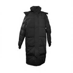 [890]G    Liangshi Autumn Down Jacket, Unisex Extra Long Style, Knee-Length Thickened Winter , Couple-Friendly Loose Fit, Popular on Social Media