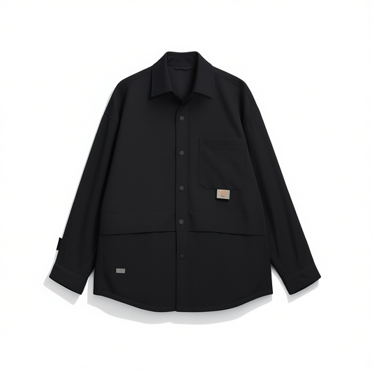 [008]GG    MEN'S Shirt-Style Down Jacket Winter Trendy Warm Goose Down Coat