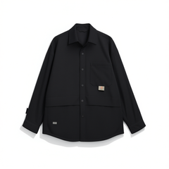 [008]GG    MEN'S Shirt-Style Down Jacket Winter Trendy Warm Goose Down Coat