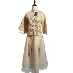 [989]GG   Chinese-style bridesmaid and groomsman attire  ,  Chinese style Xiuhe dress, slimming bridesmaid gown