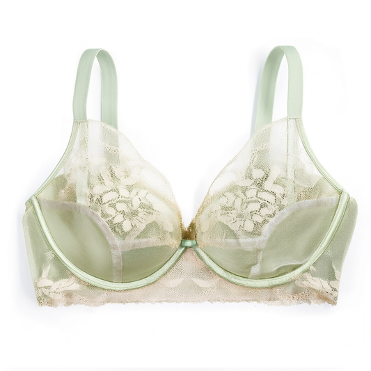 [024]GG      Elegant Lace Embroidery Bra - Small Bust Push-Up and Lifting, Wire-Free, Sexy Bra that Enhances Bust Size