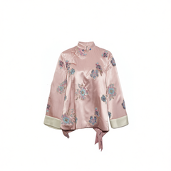 [820]N Du Pipi Tao Original "Fendi Jiaren" Autumn New Chinese Style Embroidered 100% Acetate Jacket
