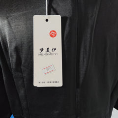 [874]N Imported triacetate minimalist round-neck versatile little black dress, light mature style, professional commuter, tailored slimming and figure-flattering dress