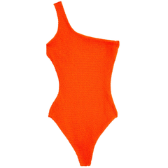 [509]G     Limone  High-End Green One-Piece Swimsuit, Stunning Asymmetric One-Shoulder Swimsuit for Women, Flattering Fit for Curvy Figures