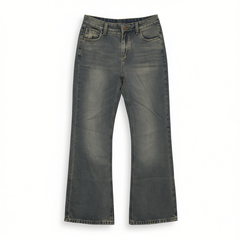 [770]G    'Dong Jie Style' FIRSTFLOOR Classic Vintage Washed Micro-Stretch Mid-Rise Bootcut Jeans