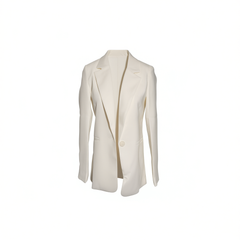 [200]NM Professional Suit Korean-Style Design Unique White Blazer for Women