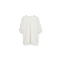 [573]G    [Discounted Price] Kaman High-End 23 Momme Heavy Silk Shirt for Women, Short-Sleeve, Loose-Fit OL Style White Mulberry Silk Top