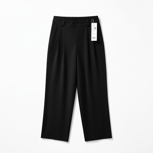 [469]GG       Heavy Silk Suit Pants Autumn Mulberry Silk Straight-leg Pants Commuter Versatile Casual Pants