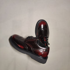 [215]GG    Men's Business Embossed Leather Shoes, Genuine Leather Thick Sole Height-Increasing Shoes, Glossy Brushed Color Groomsmen Shoes