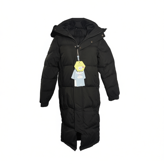 [712]NG    Long Down Jacket for Men and Women, Extra Thick Knee-Length Down Coat, Loose Fit for Couples