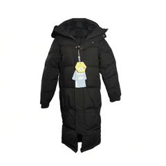 [712]N Bright Future Long Down Jacket for Men and Women, Extra Thick Knee-Length Down Coat, Loose Fit for Couples