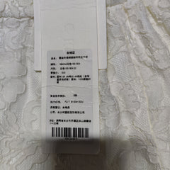 [111]NN Romantic Lace Contrast Color Bow Design-Driven Strapless Dress