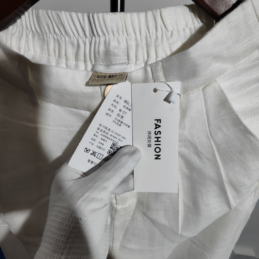 [006]G   Promotional Price Women's Imported Linen Wide-leg Pants 2025 New Arrival Tencel Straight-leg Lightweight Summer High-waist Draped Casual Pants