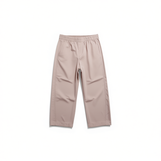 [480]G   Yingying's Exclusive Collection - Xiaohan Ge 3D Shaping Style Slightly Textured Elastic Waist Women's Casual Pants