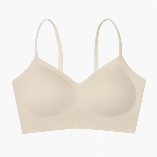 [742]GS   Invisible Magic Seamless Women's Thin Push-up Bra for Large Chest, Sizeless Deep Skin Tone Tank Top Bra